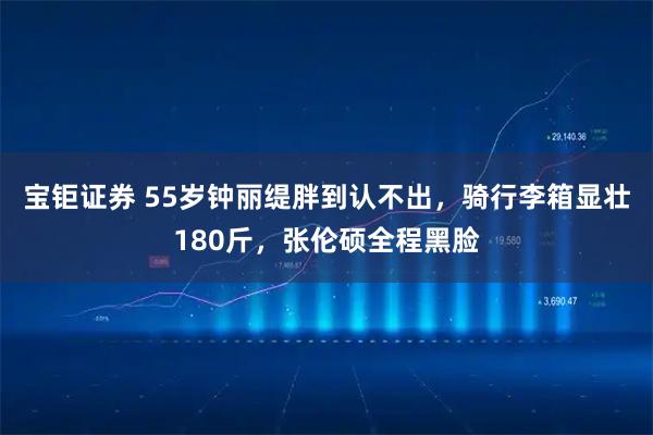 宝钜证券 55岁钟丽缇胖到认不出，骑行李箱显壮180斤，张伦硕全程黑脸