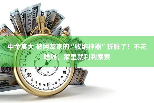 中金宸大 被网友家的“收纳神器”折服了！不花啥钱，家里就利利索索